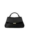 Mokki Mini Edition noir texturé avec surpiqûres écru