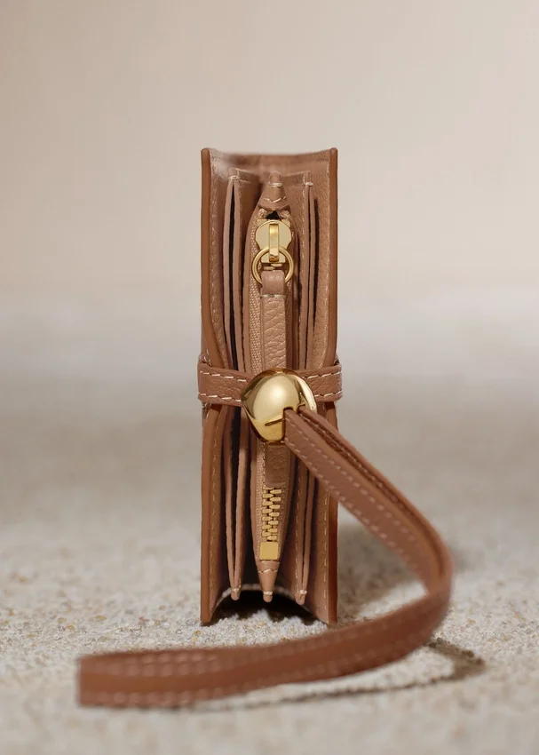 Porte-cartes Kayé Edition Textured Duo Camel