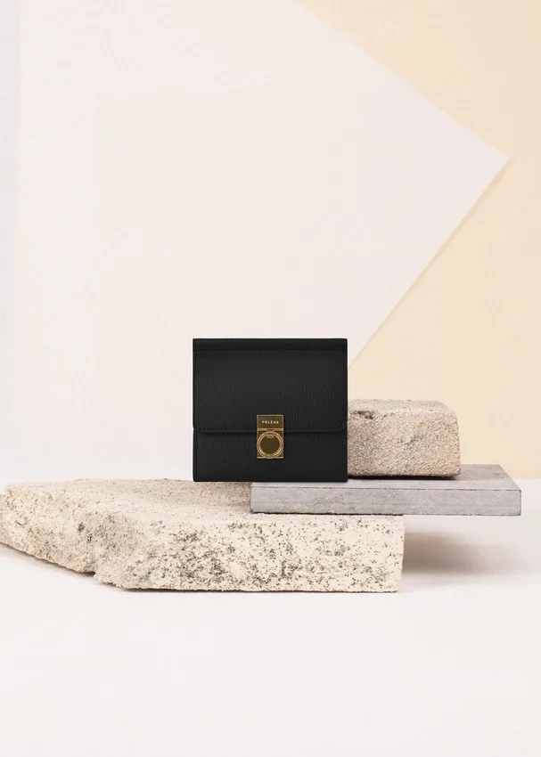 Portefeuille Numéro Sept Édition Noir Texturé